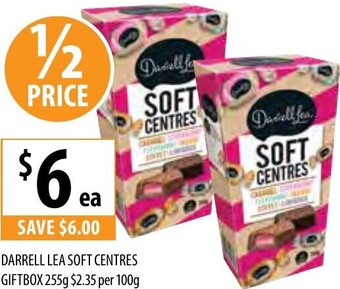 Supabarn Darrell Lea Soft Centres Giftbox 255g offer