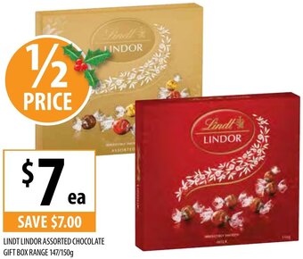 Supabarn Lindt Lindor Assorted Chocolate Gift Box Range 174/150g offer