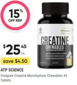 Healthy Life Atp science Creapure Creatine Monohydrate Chewables offer