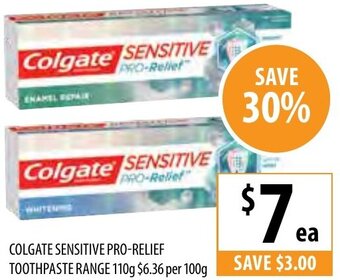 Supabarn Colgate Sensitive Pro-Relief Toothpaste Range 110g offer