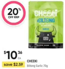 Healthy Life Cheeki biltong garlic offer