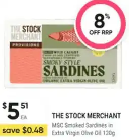 Healthy Life The stock merchant msc smoked sardines in extra virgin olive oil offer