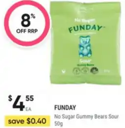 Healthy Life Funday No Sugar Gummy Bears Sour offer