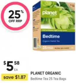 Healthy Life Planet organic Bedtime Tea 25 Tea Bags offer