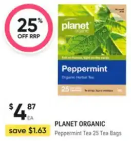 Healthy Life Planet organic Peppermint Tea 25 Tea Bags offer