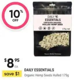 Healthy Life Daily essentials Organic Hemp Seeds Hulled offer