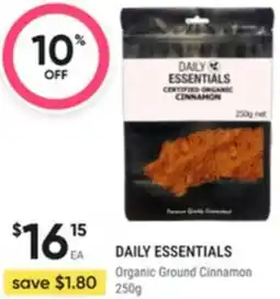 Healthy Life Daily essentials organic ground cinnamon offer