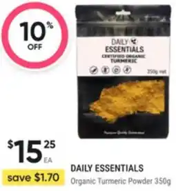 Healthy Life Daily essentials Organic Turmeric Powder offer