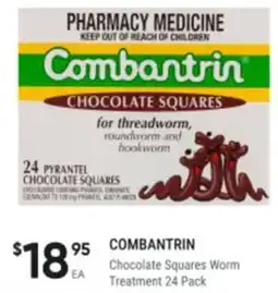 Healthy Life Combantrin Chocolate Squares Worm Treatment offer
