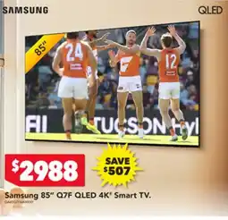 Harvey Norman Samsung 85" QLED 4K Smart TV offer