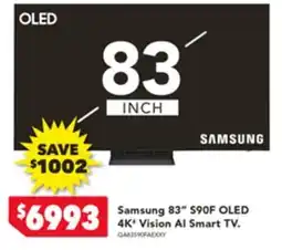 Harvey Norman Samsung 83" OLED 4K Vision Al Smart TV offer