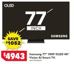 Harvey Norman Samsung 77" OLED 4K offer