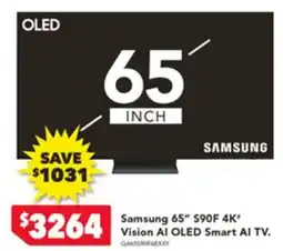 Harvey Norman Samsung 65" 4K Vision AI OLED Smart AI TV offer
