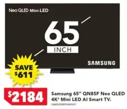 Harvey Norman Samsung 65" Neo Gled Mini-Led 4K OLED AI Smart TV offer