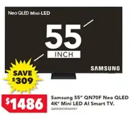 Harvey Norman Samsung 55" Neo QLED 4K' Mini LED Al Smart TV offer