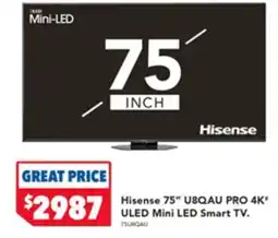 Harvey Norman Hisense 75" PRO 4K offer