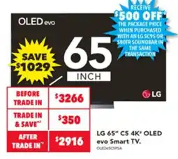 Harvey Norman LG 65" C5 4K OLED evo Smart TV offer