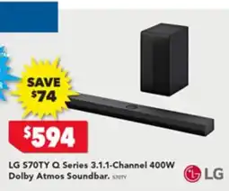 Harvey Norman LG Q Series 3.1.1-Channel 400W Dolby Atmos Soundbar offer