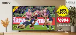 Harvey Norman Sony 98" BRAVIA 5 4K HDR Mini-LED TV offer