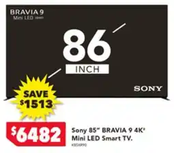 Harvey Norman Sony 85 BRAVIA 9 4K Mini LED Smart TV offer