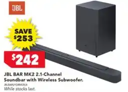 Harvey Norman JBL BAR MK2 2.1-Channel Soundbar offer