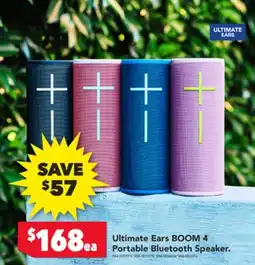 Harvey Norman Ultimate Ears BOOM 4 Portable Bluetooth Speaker offer
