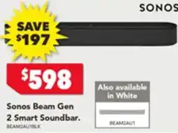 Harvey Norman Sonos Beam Gen 2 Smart Soundbar offer