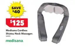 Harvey Norman Medisana Cordless Shiatsu Neck Massager offer