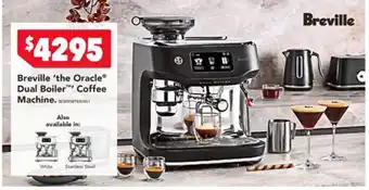 Harvey Norman Breville the Oracle Dual Boiler Coffee Machine offer