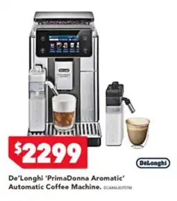 Harvey Norman De'Longhi 'PrimaDonna Aromatic' Automatic Coffee Machine offer