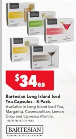 Harvey Norman Bartesian Long Island Iced Tea Capsules offer
