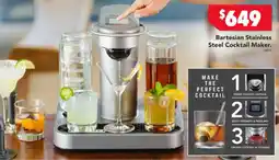 Harvey Norman Bartesian Stainless Steel Cocktail Maker offer