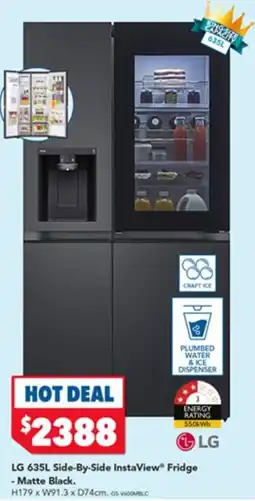 Harvey Norman LG Side-By-Side InstaView Fridge offer