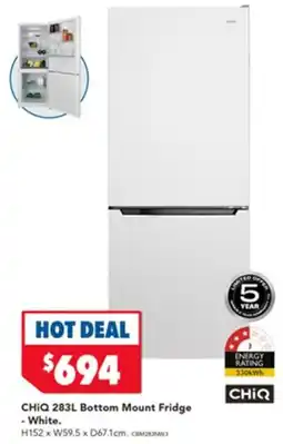 Harvey Norman CHIQ Bottom Mount Fridge offer