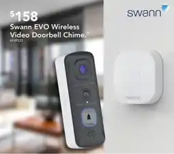 Harvey Norman Swann EVO Wireless Video Doorbell Chime offer