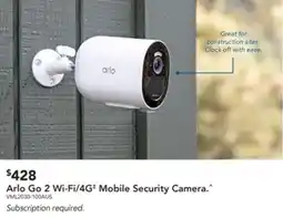 Harvey Norman Arlo Go 2 Wi-Fi/4G Mobile Security Camera offer