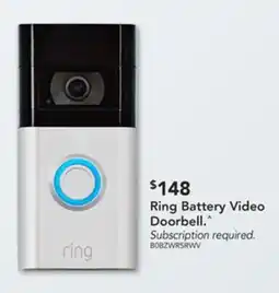 Harvey Norman Ring Battery Video Doorbell offer