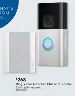 Harvey Norman Ring Video Doorbell Plus with Chime offer