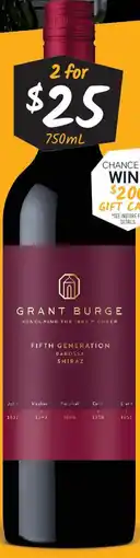 Cellarbrations Grant burge honouring the 1865 pioneer offer