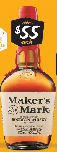 Cellarbrations Maker's mark distillery bourbon whisky offer