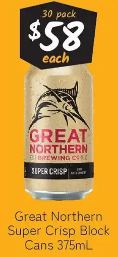 Cellarbrations Great Northern Super Crisp Block Cans offer