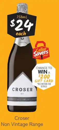 Cellarbrations Croser Non Vintage Range offer