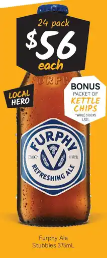Cellarbrations Furphy Ale Stubbies offer