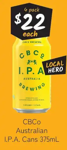Cellarbrations CBCo Australian I.P.A. Cans offer