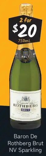 Cellarbrations Baron De Rothberg Brut offer
