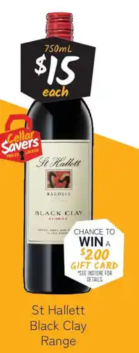 Cellarbrations St. Hallett Black Clay Range offer
