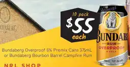 Cellarbrations Bundaberg Overproof 6% Premix Cans offer