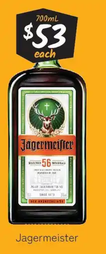 Cellarbrations Jagermeister offer