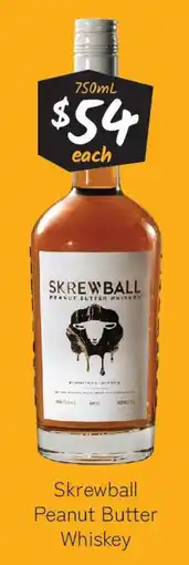 Cellarbrations Skrewball Peanut Butter Whiskey offer