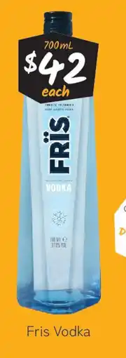 Cellarbrations Fris Vodka offer